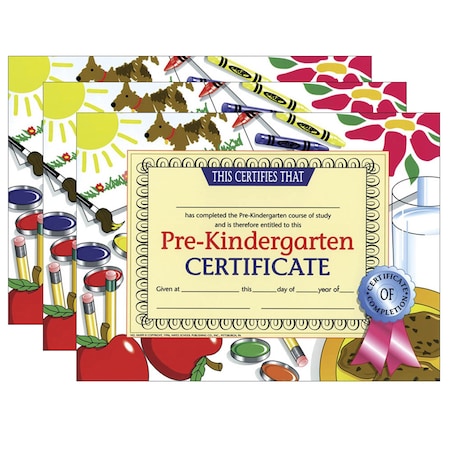 Hayes Pre-Kindergarten Certificate, 8.5in x 11in, PK90, Recommended Grade: Grade PK VA499